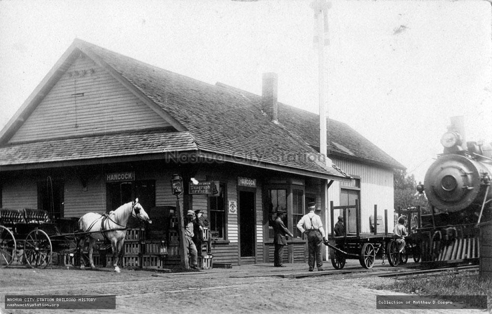 Postcard: Railroad Station, Hancock, New Hampshire